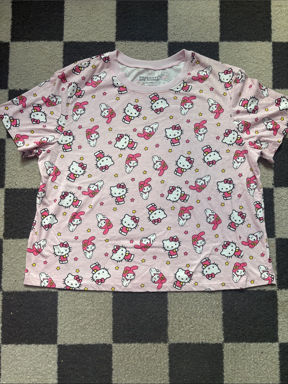 Hello Kitty My melody Pink Short Sleeve Tee